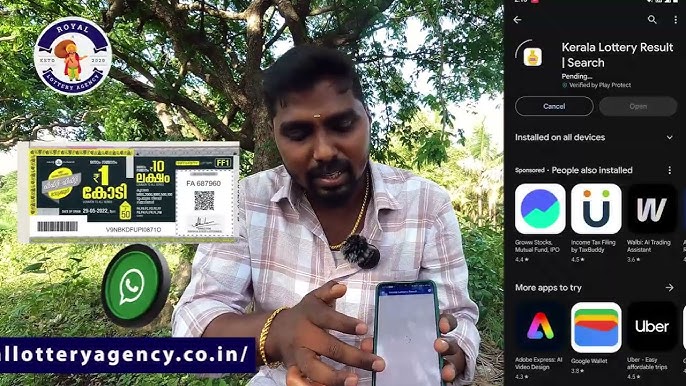 Kerala Lottery Winning Ticket